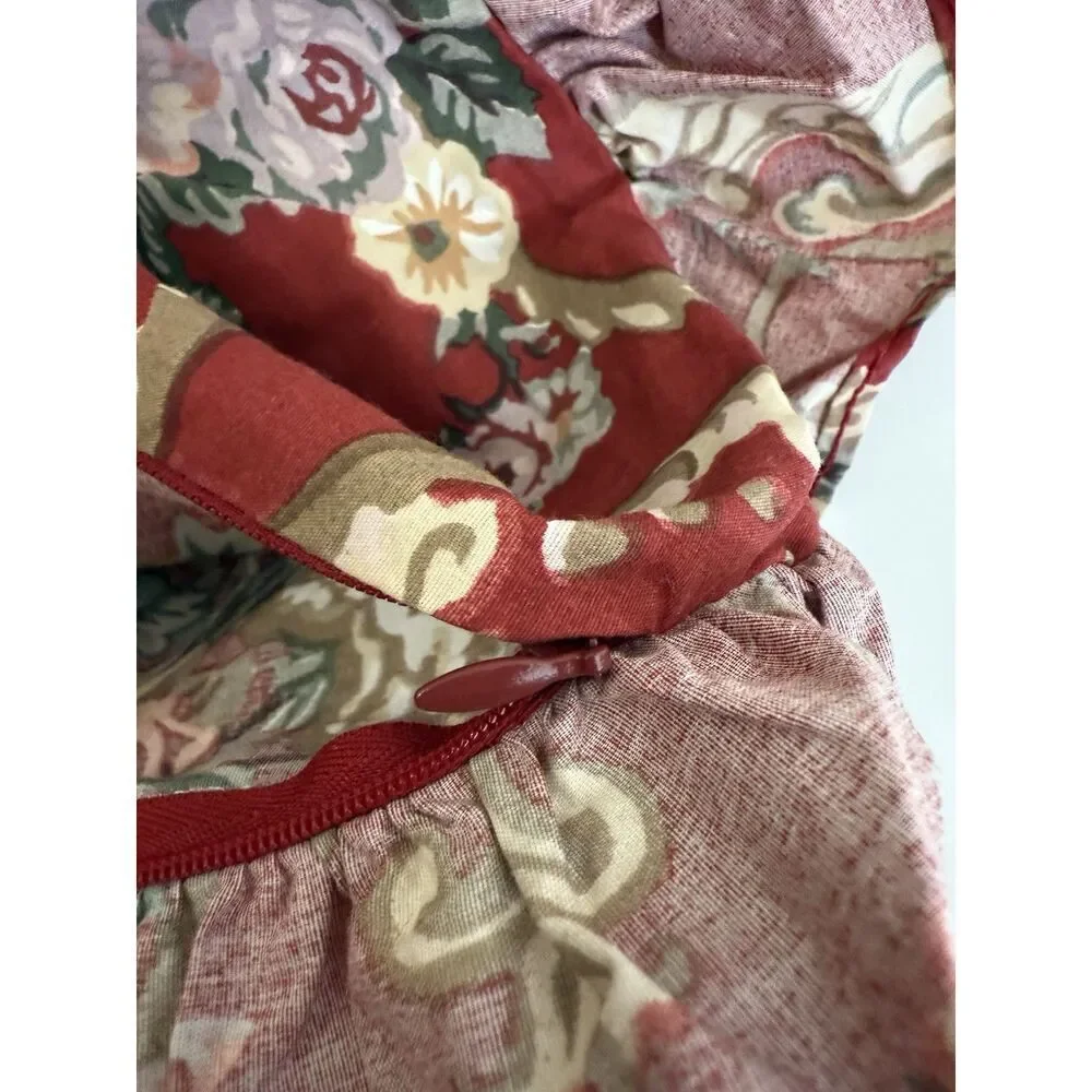 2 Ralph Lauren DANIELLE MARSEILLES 2 Throw Pillow Covers Cottage Floral Ruffle